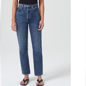 AGOLDE 90s Pinch Waist High Rise Straight Jeans in Range Sz. 27